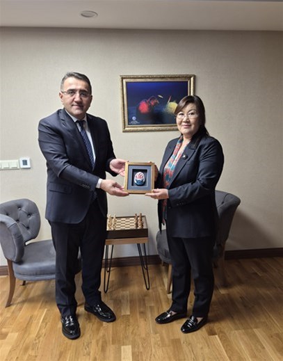 MOĞOLİSTAN BÜYÜKELÇİSİ LKHAGVASUREN OCHİR’İN GENEL MÜDÜRLÜĞÜMÜZÜ ZİYARETİ