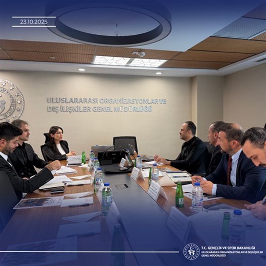 ULUSLARARASI PROJELER DAİRE BAŞKANLIĞINI ZİYARET EDEN TÜRKİYE BİNİCİLİK FEDERASYONU HEYETİ İLE VERİMLİ BİR TOPLANTI GERÇEKLEŞTİRİLDİ